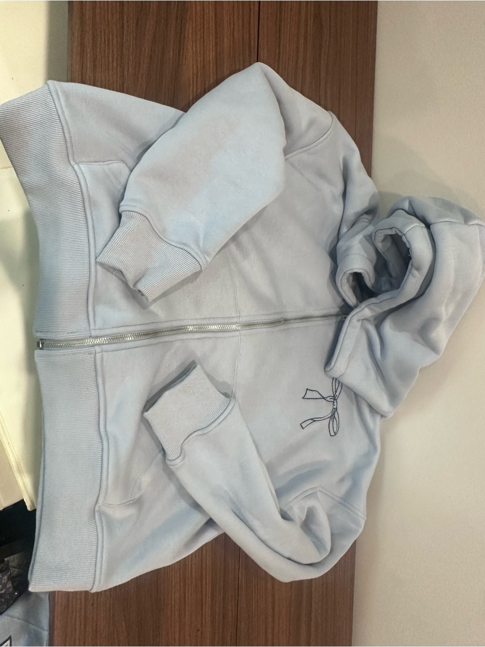 Altar'd State Light Blue Zip-Up Hoodie
